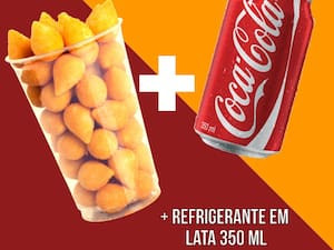10 Salgadinhos De Frango Coca Cola Lata 350 Ml .