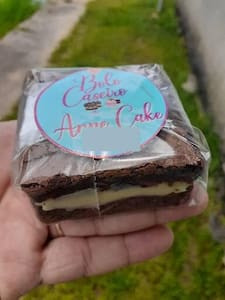 Brownie Recheado Brigadeiro De Leite Em Pó.