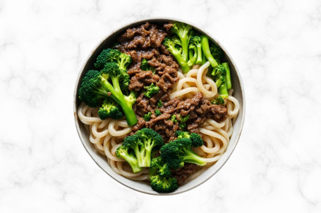 Nb-1 Chu Hao Beef Mince With Broccoli Turnip Udon Noodles Zhù Hòu Niú Ròu Suì Lāo Wū Dōng