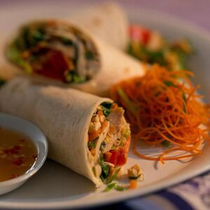 Wrap De Salada De Frango