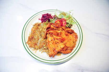 Kǎ Jīn Jī Bā Pèi Zì Jiā Zhì Shǔ Bǐng Cajun Chicken With Homemade Hash Brown