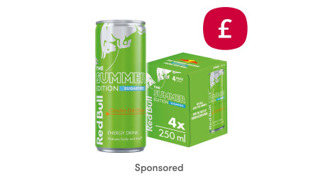 Only £4.20: Red Bull The Summer Edition Sugarfree Curuba-Elderflower Energy Drink 4 X 250Ml