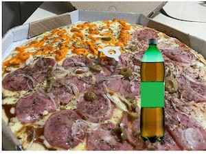 Pizza Média Com Refrigerante 600Ml Grátis