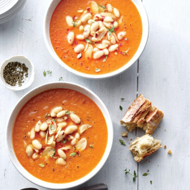 Sopa Cremosa De Tomate Vegetariana Para Crianças