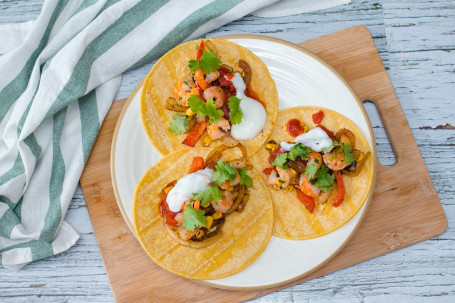 Tacos De Camarão De Baja