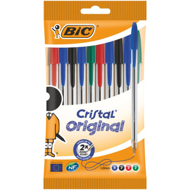Bic Crystal Mixed 10 Pack