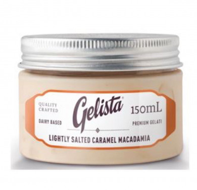 570Ml Gelista Lightly Salted Caramel Macadamia