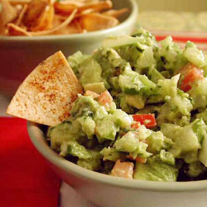 Batatas Fritas Com Guacamole Fresco