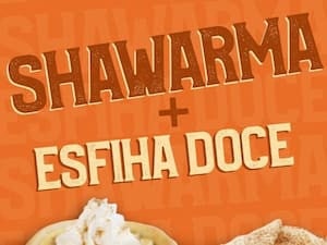 3 Shawarmas 3 Esfiha Doce 3 Refri 200Ml