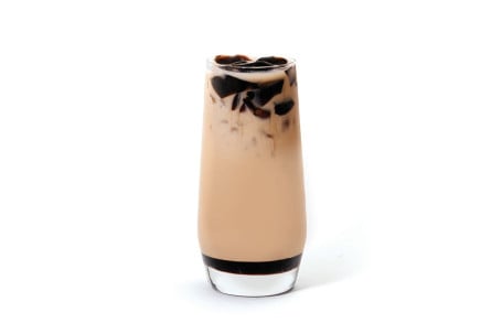 Hēi Táng Xiān Cǎo Nǎi Chá Dòng Black Sugar Grass Jelly Milk Tea Iced