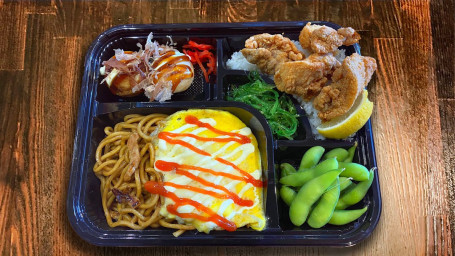 Karaage Omusoba Bento