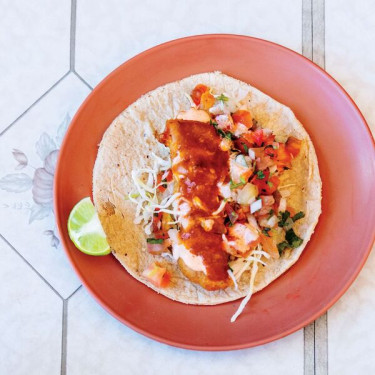 Taco De Peixe Crocante Em Massa De Cerveja