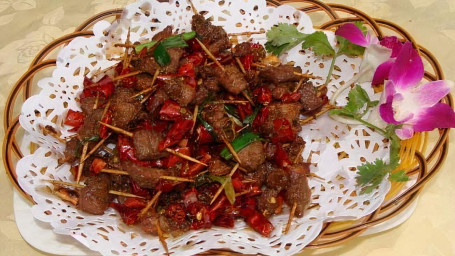 4. Toothpick Lamb Yá Qiān Yáng Ròu