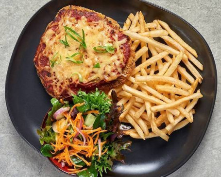 Veggie Parma With Vegan Cheese, Fries And Salad (Vg)