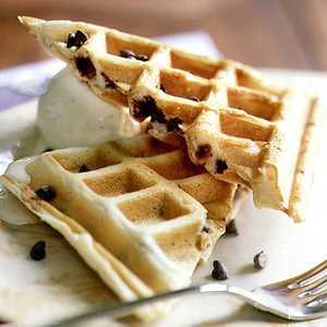 Waffle De Gotas De Chocolate