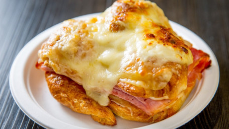 C3. Classic French Ham and Cheese Croissant Sandwich