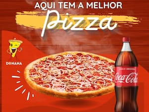 Pizza Grande De Calabresa Coca Cola Original 2L