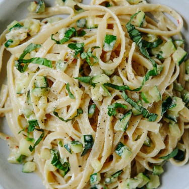 Fettuccine De Creme De Alho