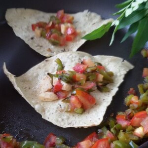 Queijo Masala Papad