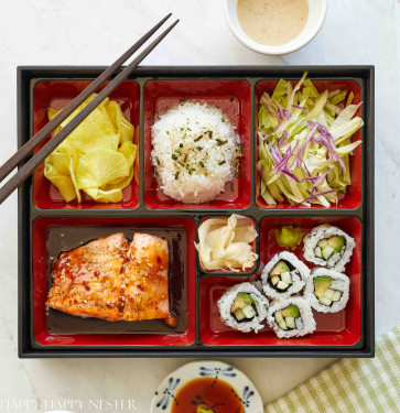 Caixa Bento De Salmão Teriyaki