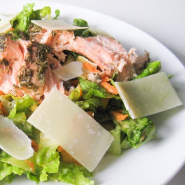 Salada César Com Salmão