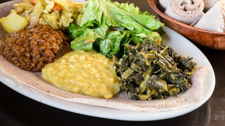 Veggie/Vegan Sampler For Two With A Bottle Of Honey Wine