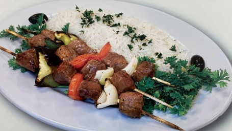 14. Lamb Kabob Platter