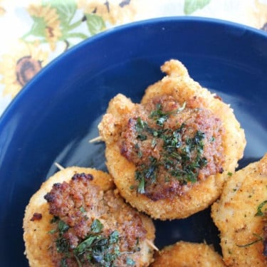 Tiras De Frango Empanadas À Mão