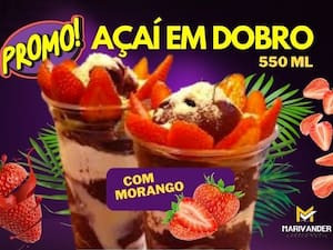 Açaí Em Dobro Com Morango 440Ml