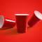 Disposable Mini Shot-Sized Red Cups 20 Pack (2Oz)