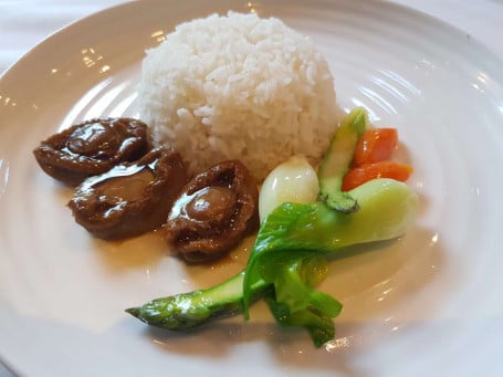 [8115] Braised Abalone With Jasmine Rice Bào Yú Lāo Fàn