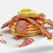 Bacon Pancakes With Whipped Maple Butter.