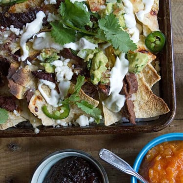 Nachos Com Feijão De Carne