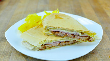 Croquette Sandwich With Ham Cheese