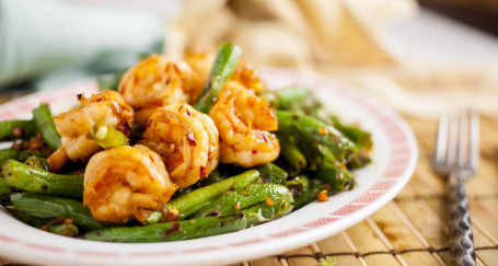 Prawns With String Beans Sì Jì Dòu Xiā