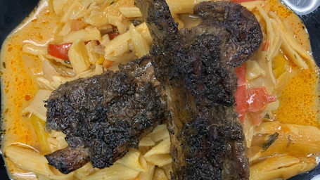 Rasta Pasta W/ Caribbean Jerk St. Louis Ribs