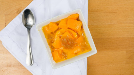 Mango Pudding With Mango Delight.