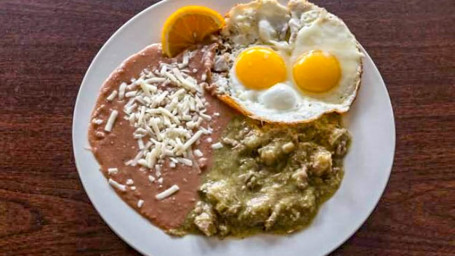 Homemade Chile Verde Eggs