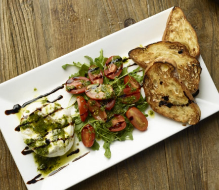 Burrata Tomatoes With Pesto