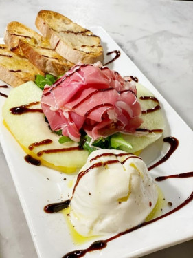 Prosciutto, Melon Burrata