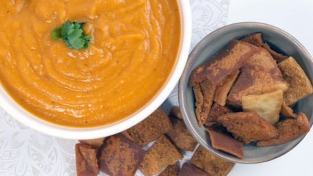 Creamy Red Lentil Veggie Soup