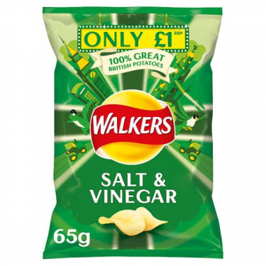 Walkers Salt And Vinegar 65Gm
