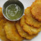 Mini Fried Green Plantains With Sausage