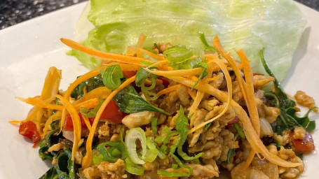 New A19 Holy Basil Chicken Lettuce Wrap