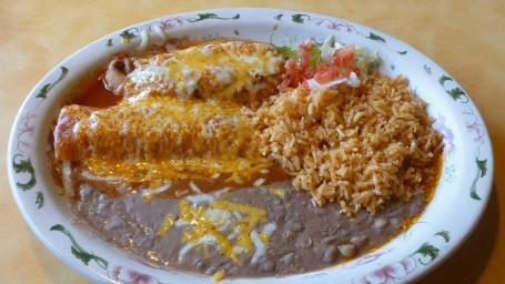 2 Enchiladas 1 Chile Relleno