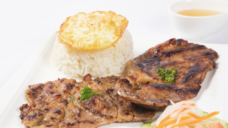 F3. Grilled Lemongrass Boneless Spare Ribs With White Rice