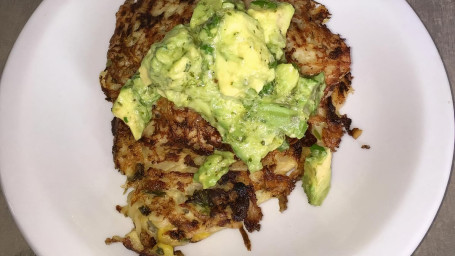 Vegan Mexican Latkes (Avocado, Onions Cilantro) (1)