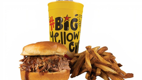 $9.99 ‘Cue Combo – Pulled Pork Sandwich