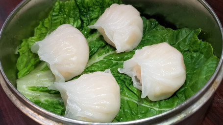 Crystal Shrimp Dumplings (4Pc) Xiā Jiǎo