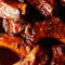 6 pieces BBQ Fried Ribs tips and ribs)with 2 Sides